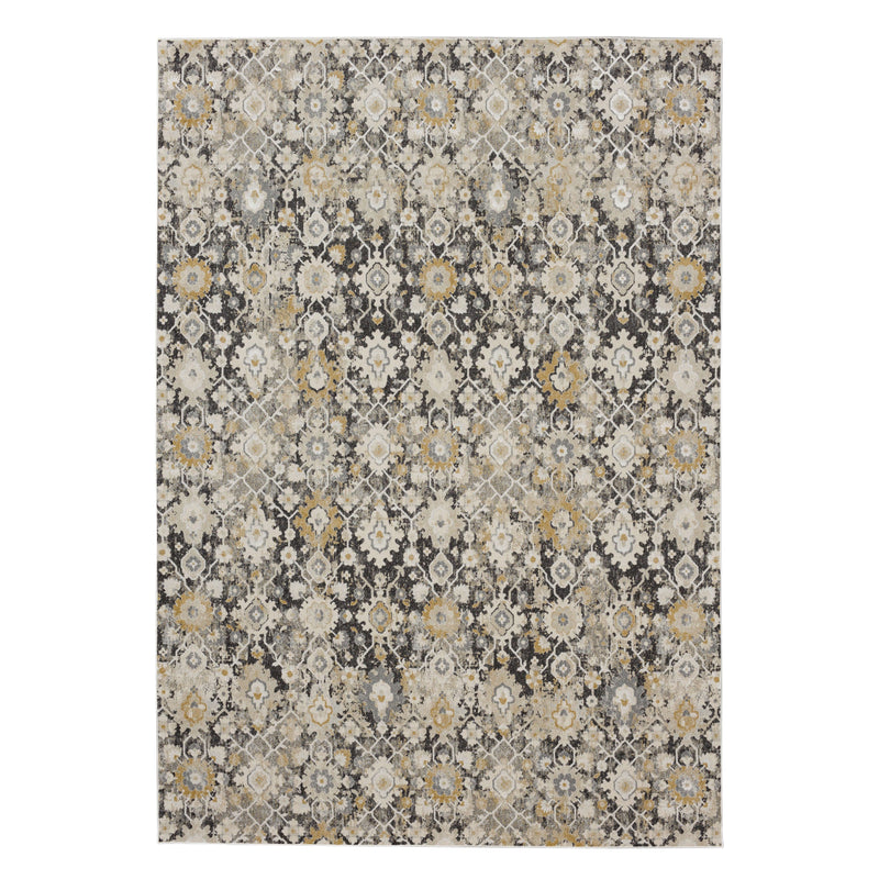 Karastan Windermere Ireby Gray Traditional Area Rug - Machine Woven Polyester, Made in Turkey