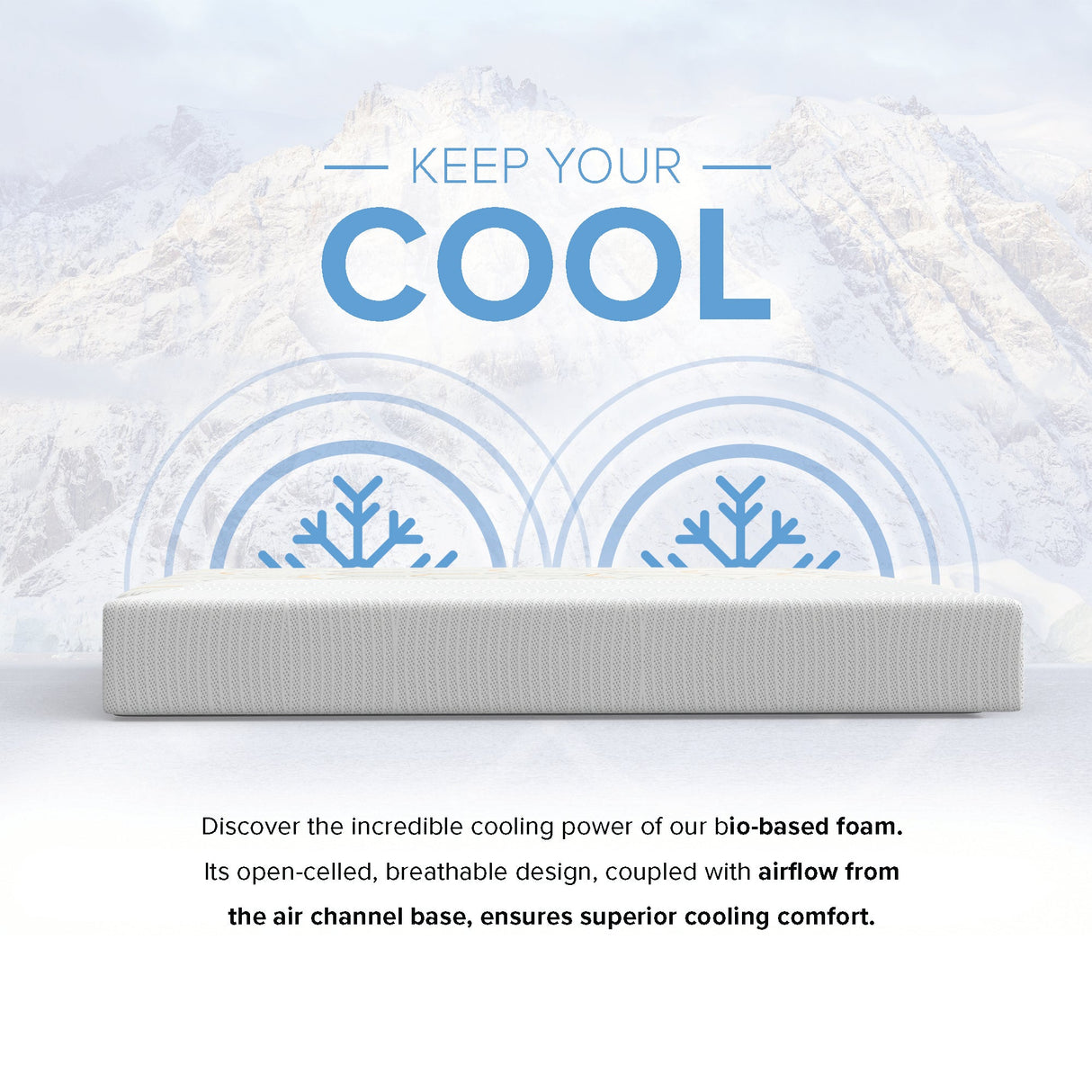 10" EcoCore Origin Medium Firm Mattress - Supportive Cooling Sleep