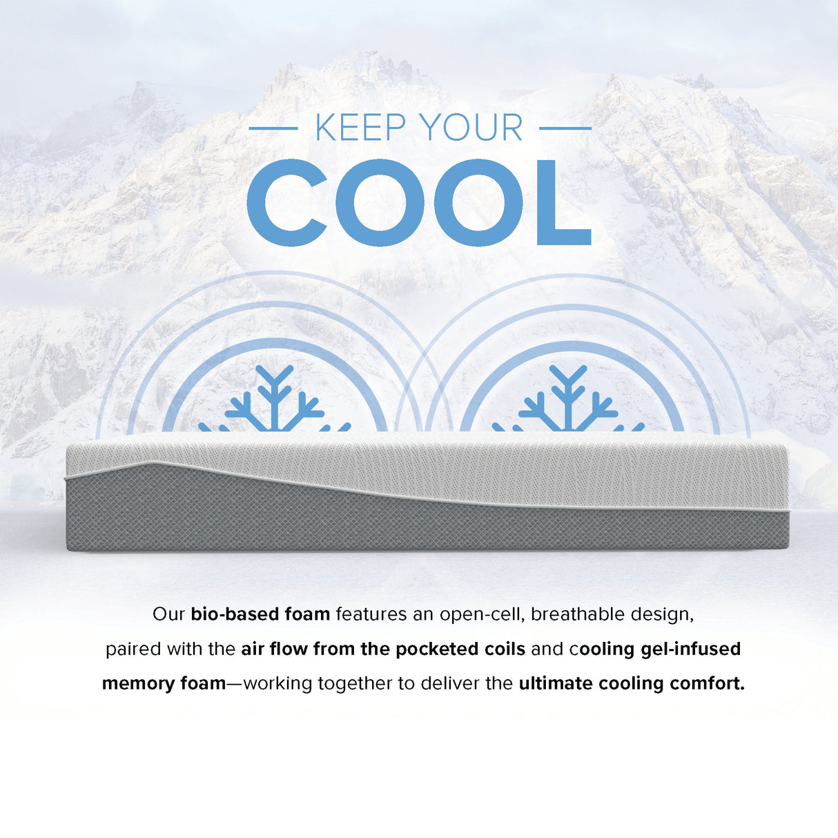 12” EcoCore Hybrid Deluxe - Medium Plush Mattress | Cooling Gel Comfort