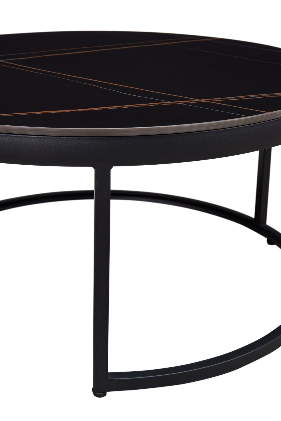 B038 Round Nesting Coffee Table Set