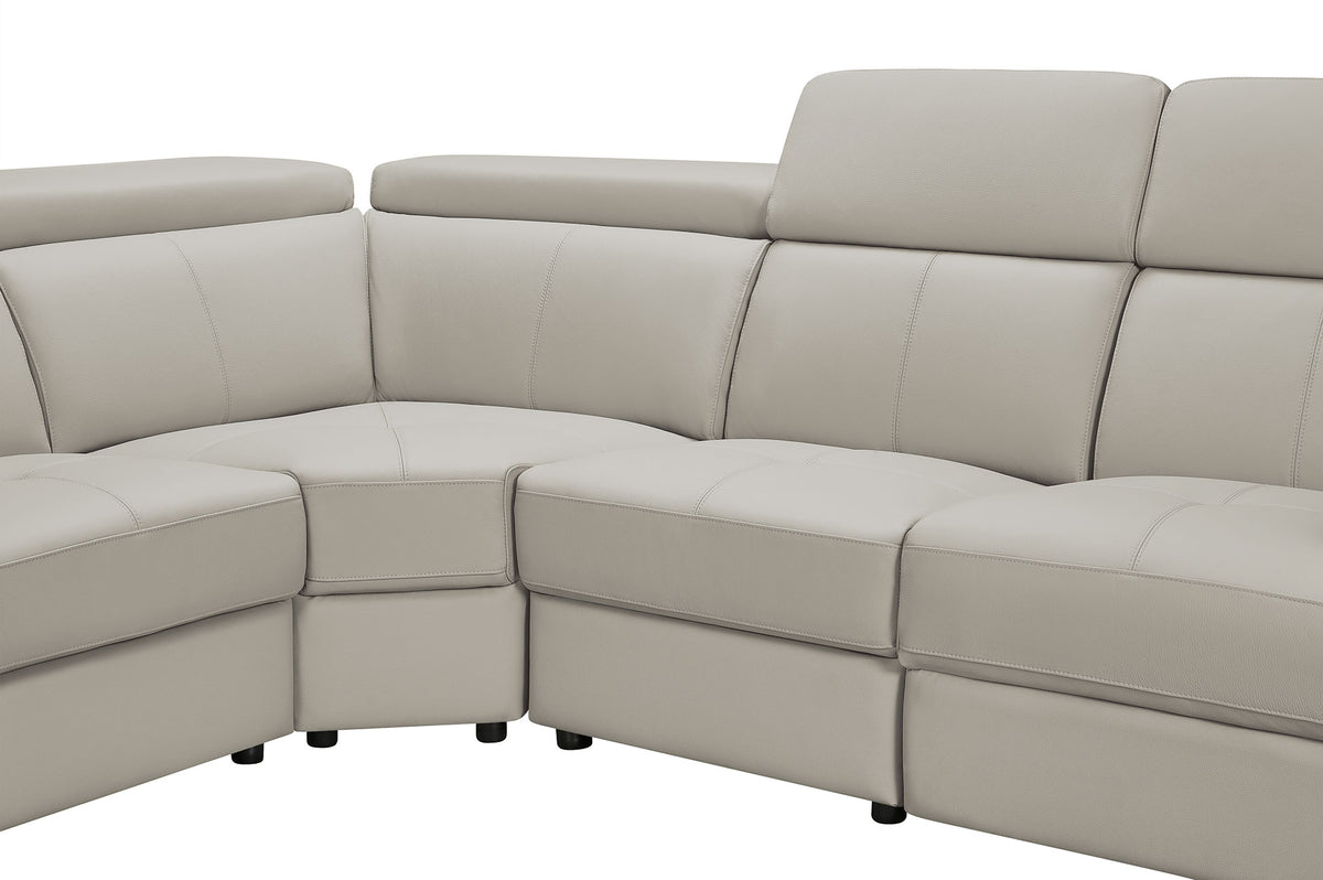 6021 Reclining Leather Sectional & Armchair