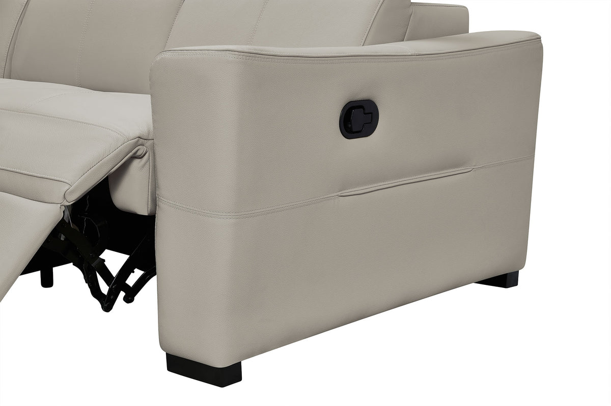 6021 Reclining Leather Sectional & Armchair