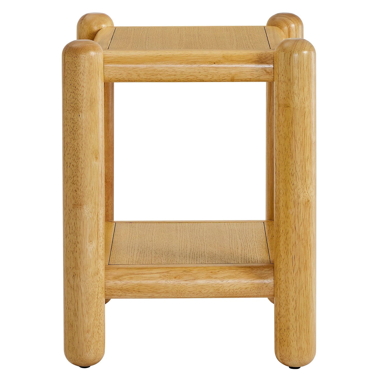 Arcus Rectangular 2-Tier Side Table in Oak