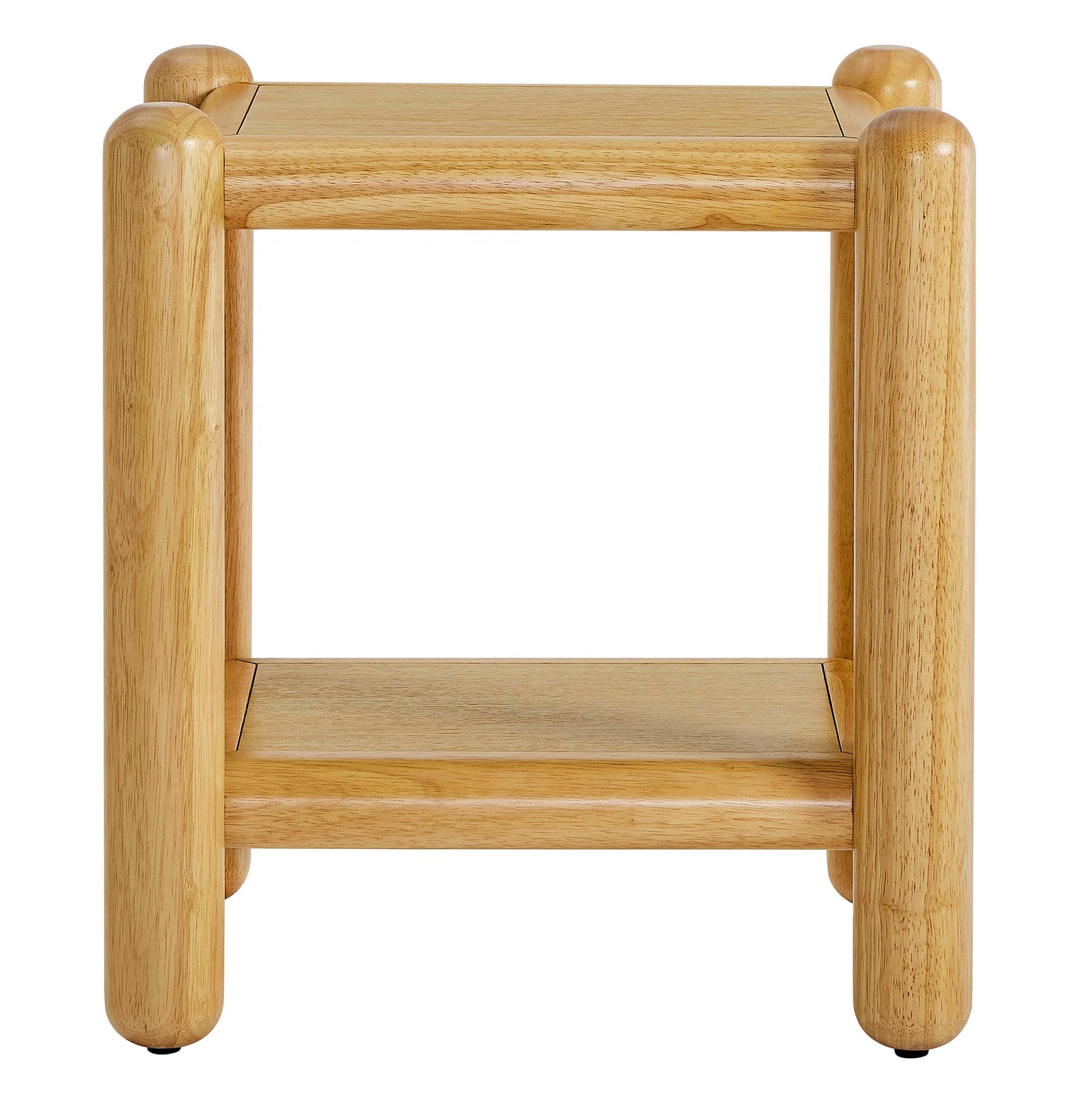 Arcus Rectangular 2-Tier Side Table in Oak