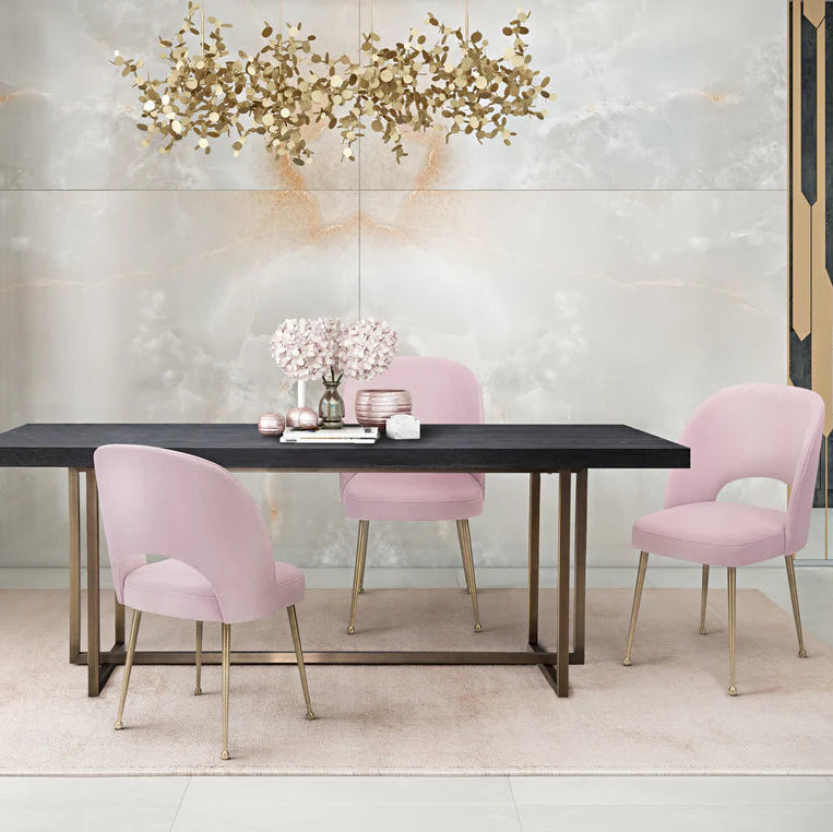 Swell Light Grey Velvet Chair