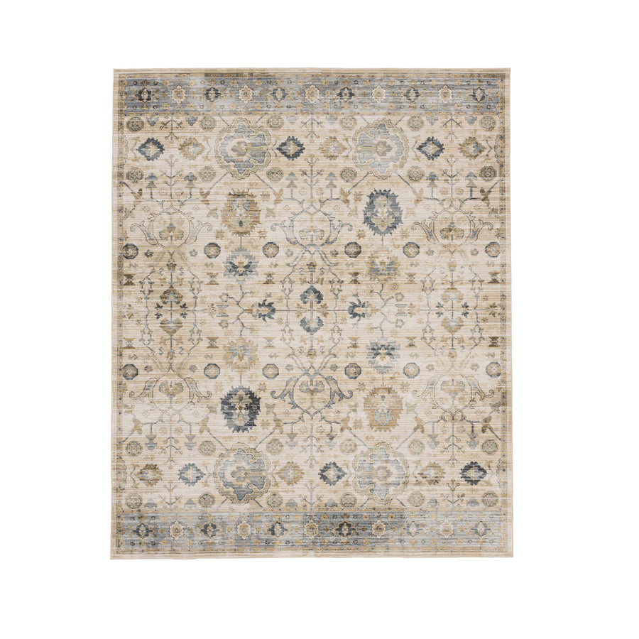 Karastan Ariel Oliva Taupe Traditional Area Rug - Machine Woven Polypropylene, Made in Turkey