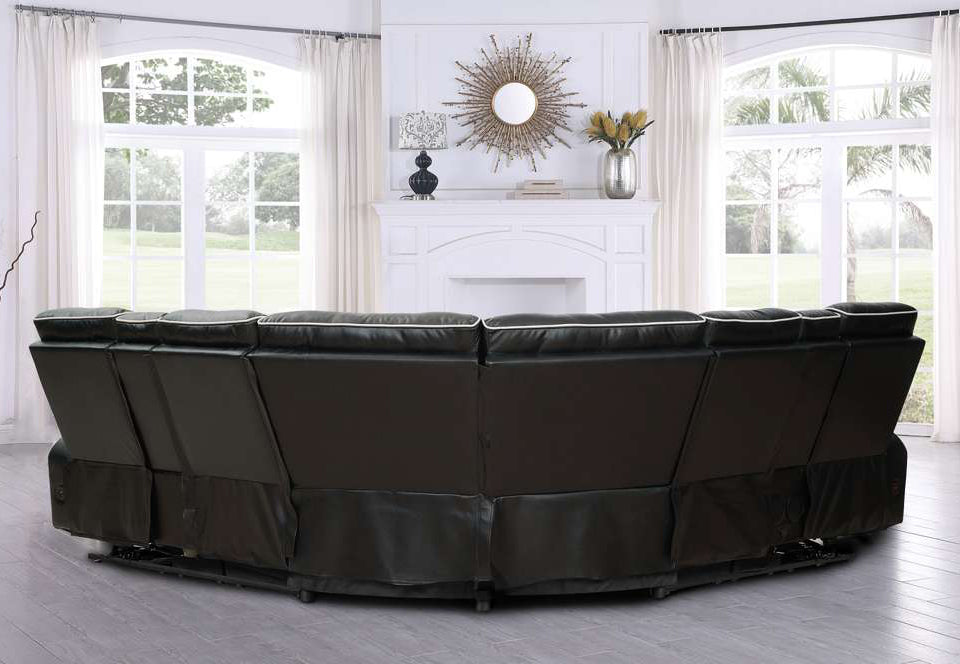 Astor Sectional Sofa with Massage, Heat, Bluetooth & LED Lights