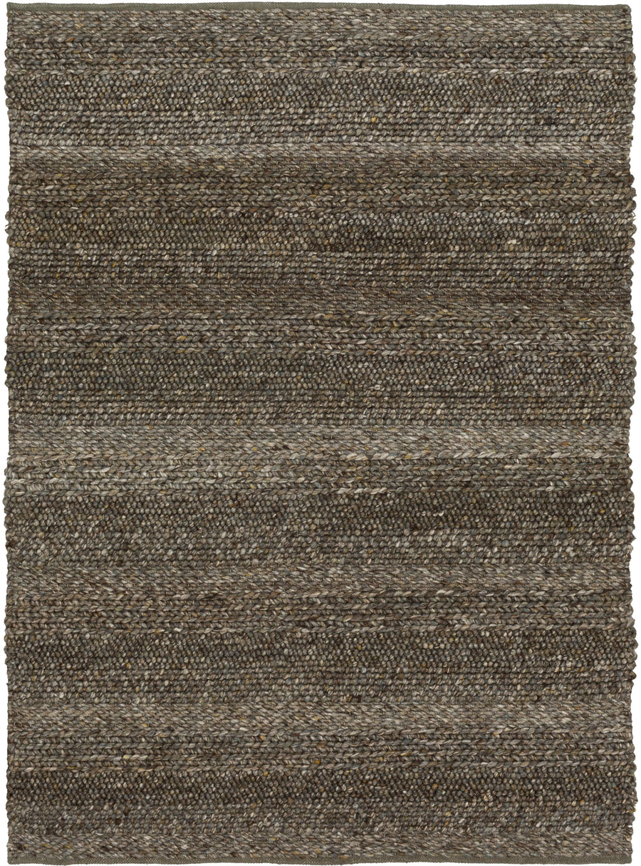 Karastan Tableau Parodos Brown Casual Area Rug - Hand Loomed Wool, Made in India