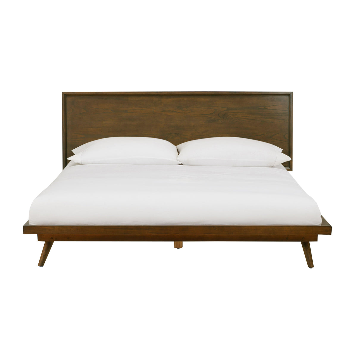 Emery Walnut Wood Platform Bed - View 3