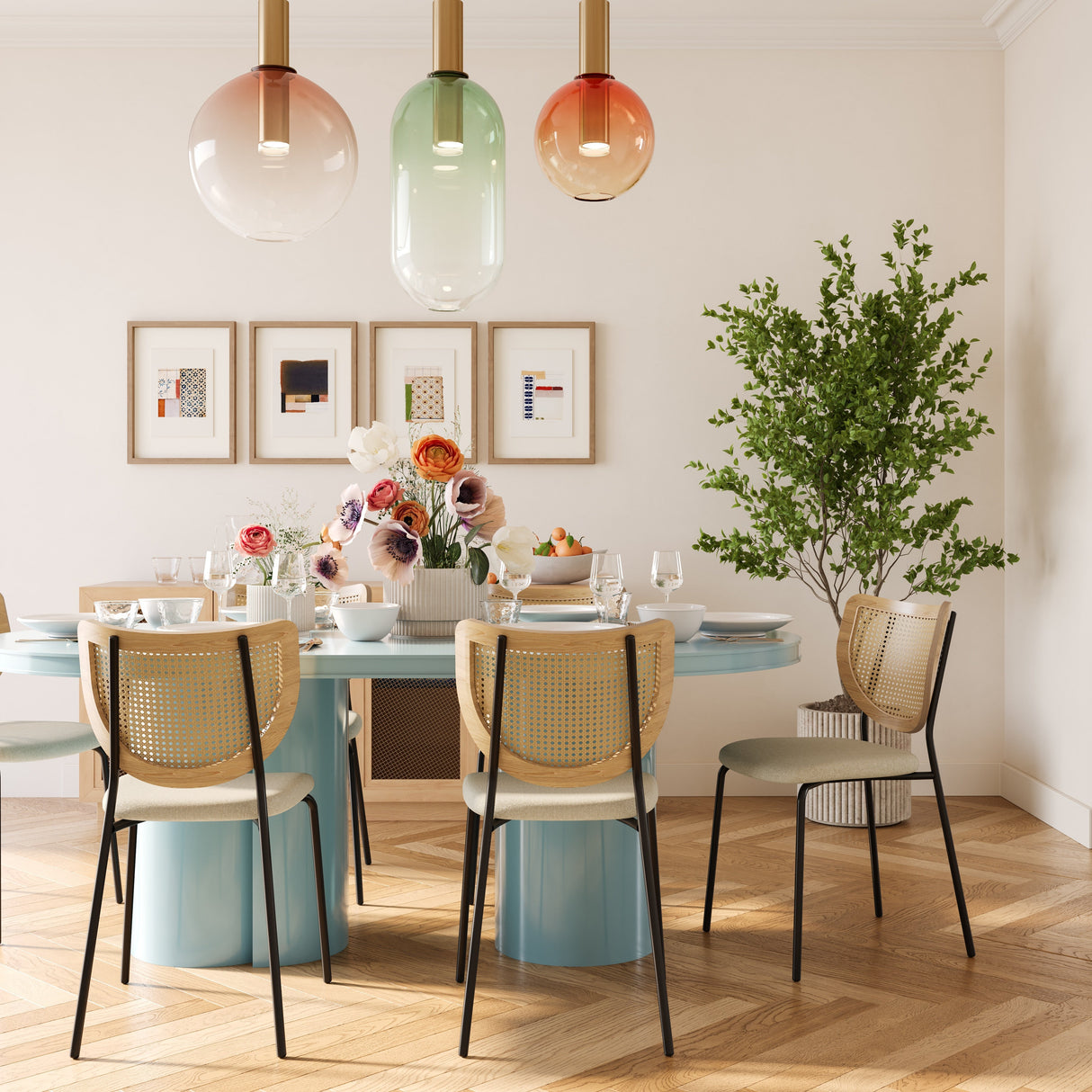 Elora 79" Lacquer Oval Dining Table