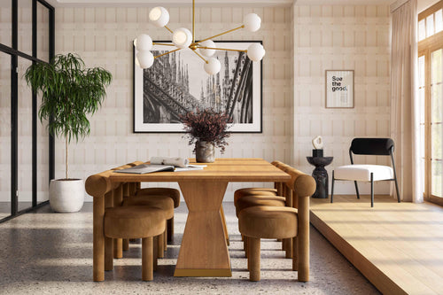Nolan 98" Wood Rectangular Dining Table