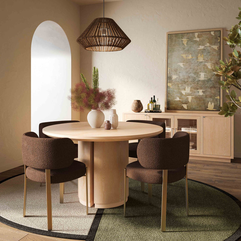 Marlow 48" Wood Round Dining Table