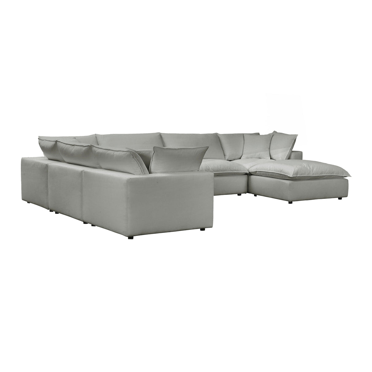 Cali 7-Piece Performance Fabric Modular Large Chaise Sectional