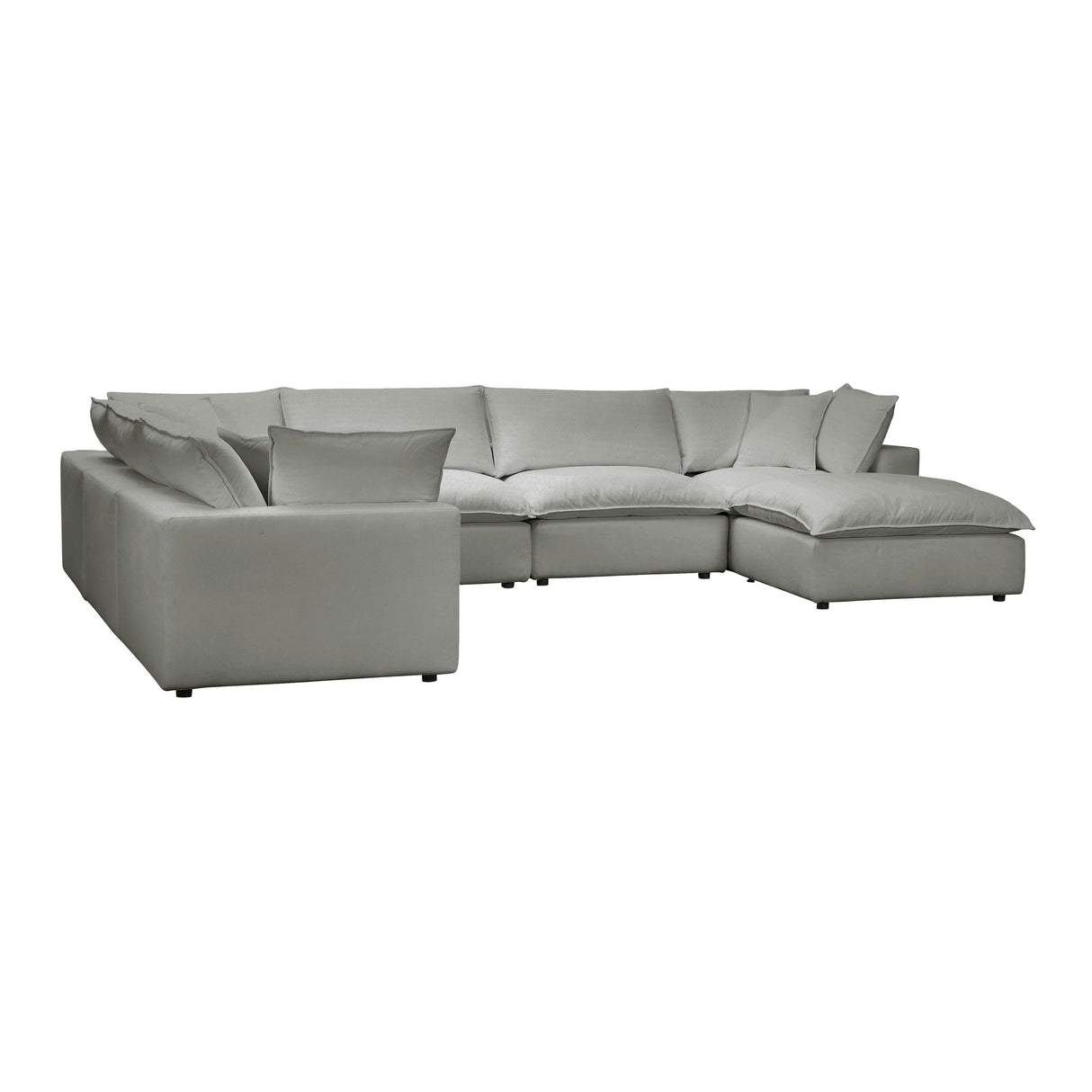 Cali 7-Piece Performance Fabric Modular Large Chaise Sectional