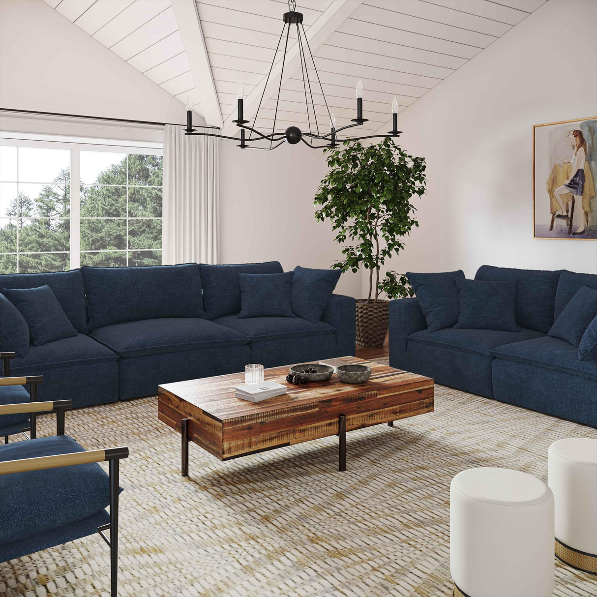 Cali 80" Performance Fabric Modular Loveseat