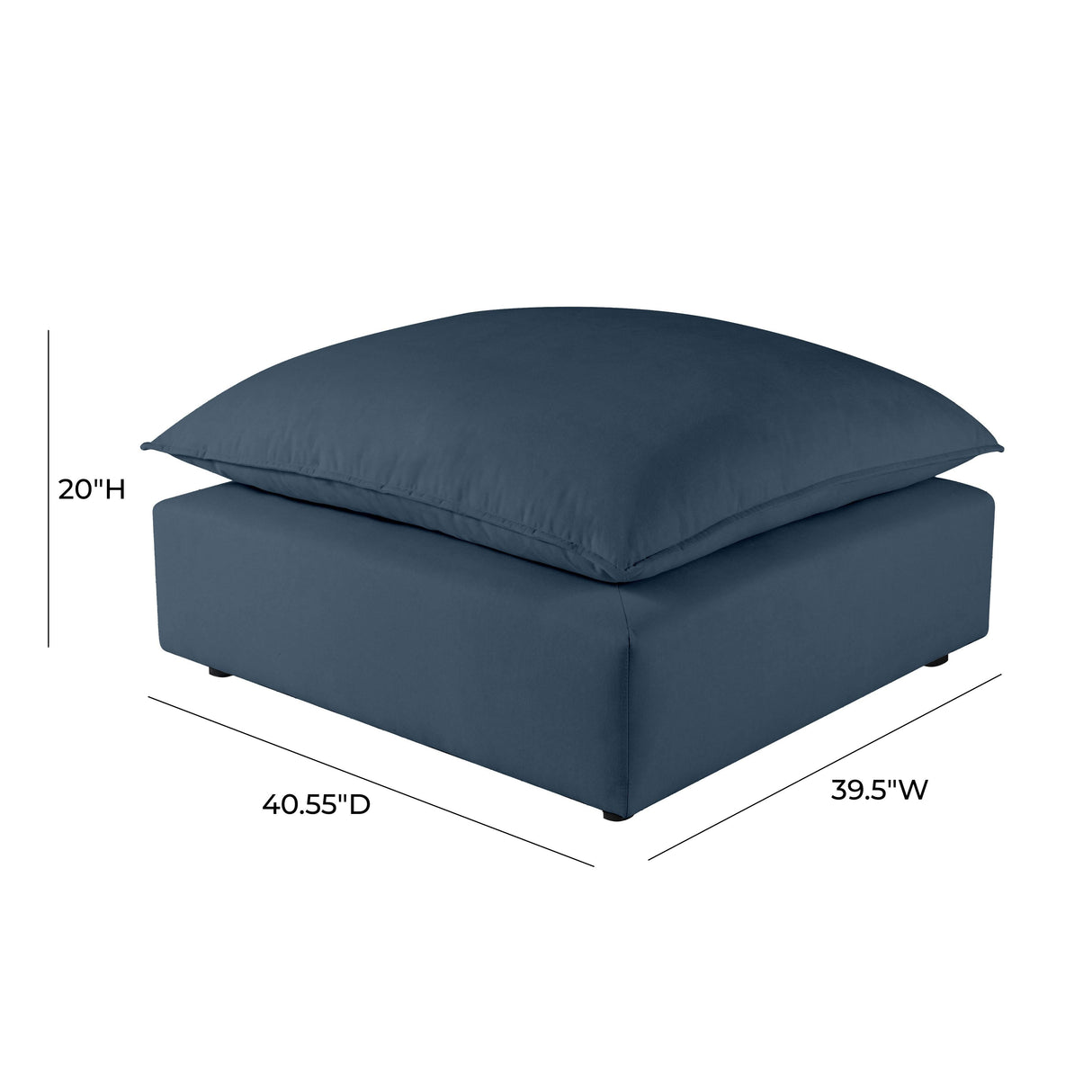 Cali Performance Fabric Ottoman