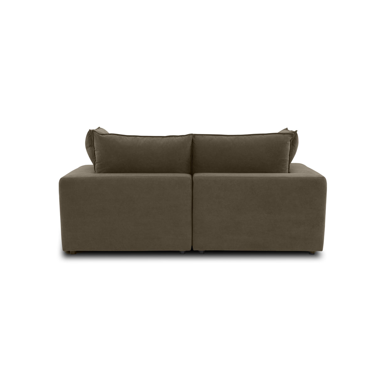 Cali 80" Chocolate Brown Performance Velvet Loveseat
