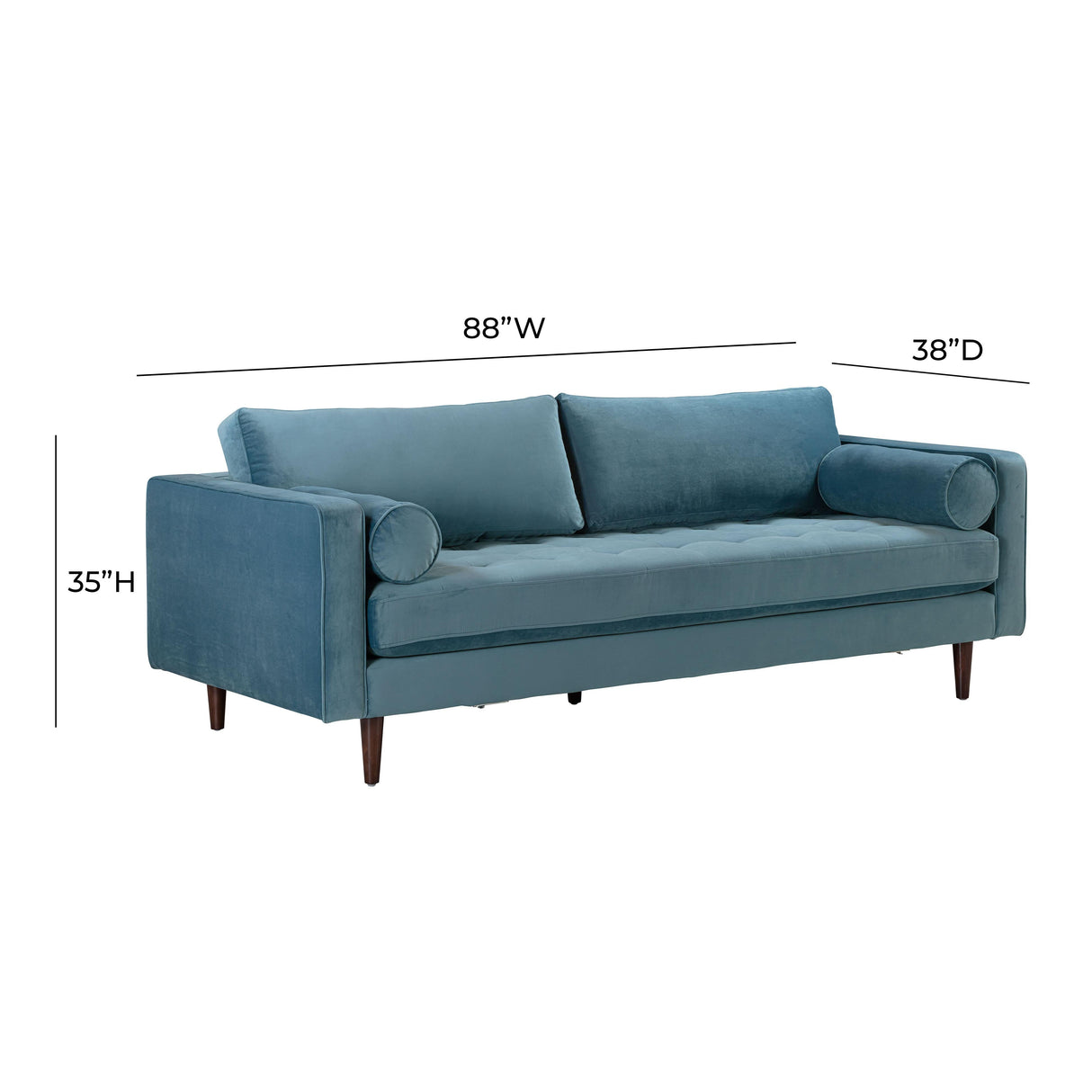 Cave 88" Velvet Sofa