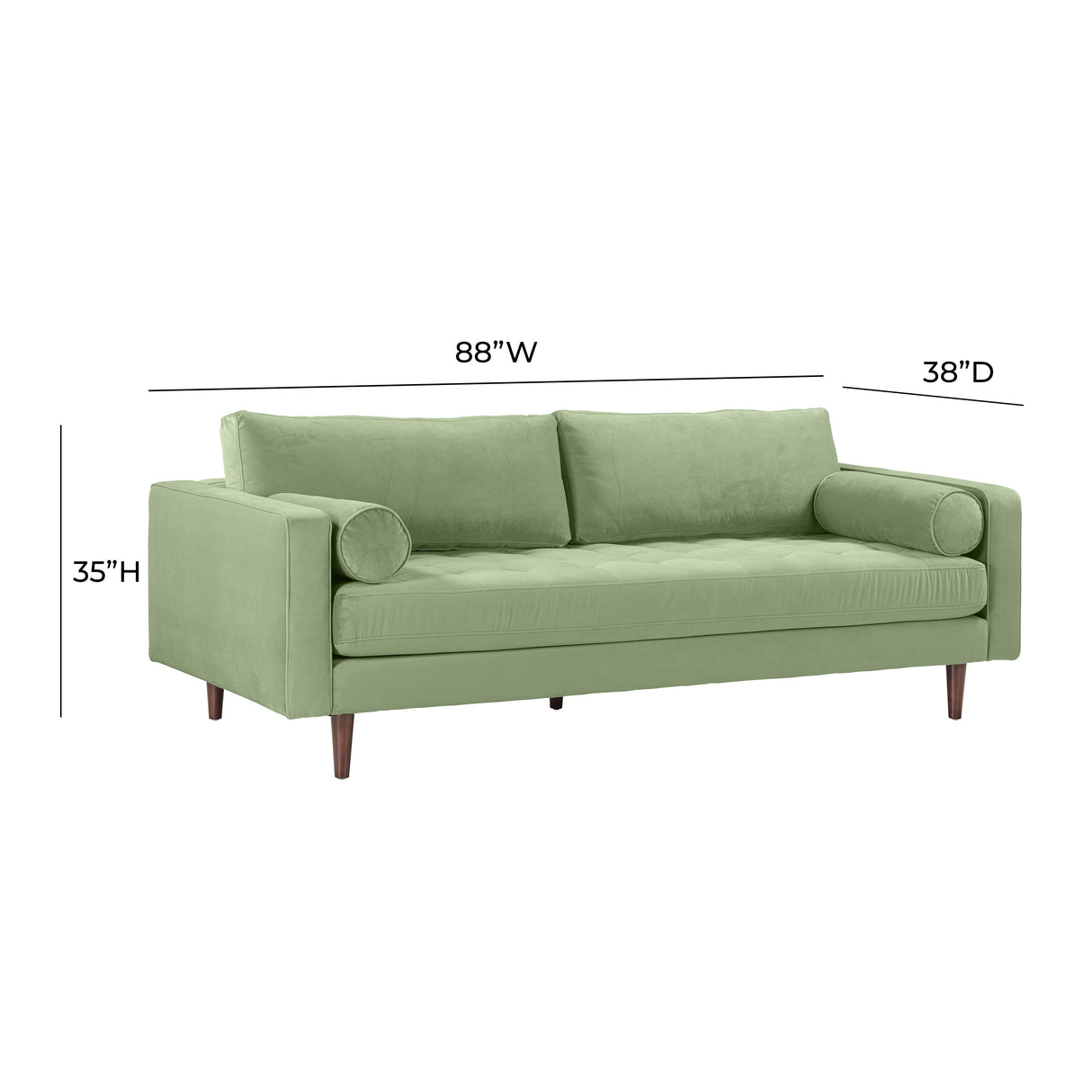 Cave 88" Velvet Sofa