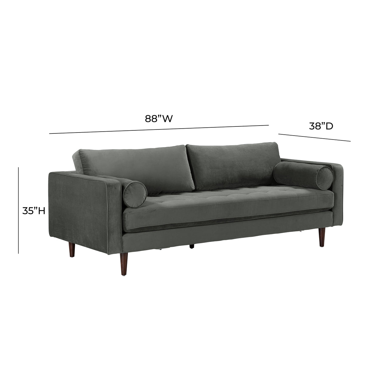 Cave 88" Velvet Sofa