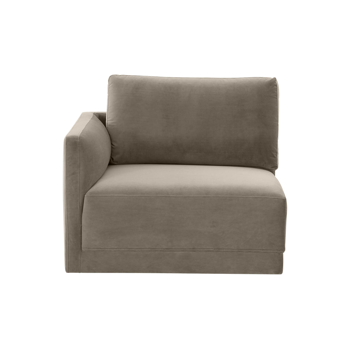 Willow Performance Velvet Modular LAF Corner Chair - View 3