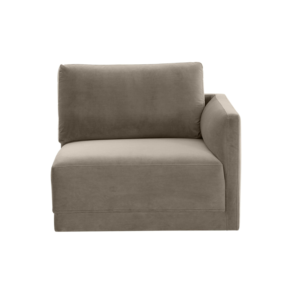 Willow Performance Velvet Modular RAF Corner Chair - View 3