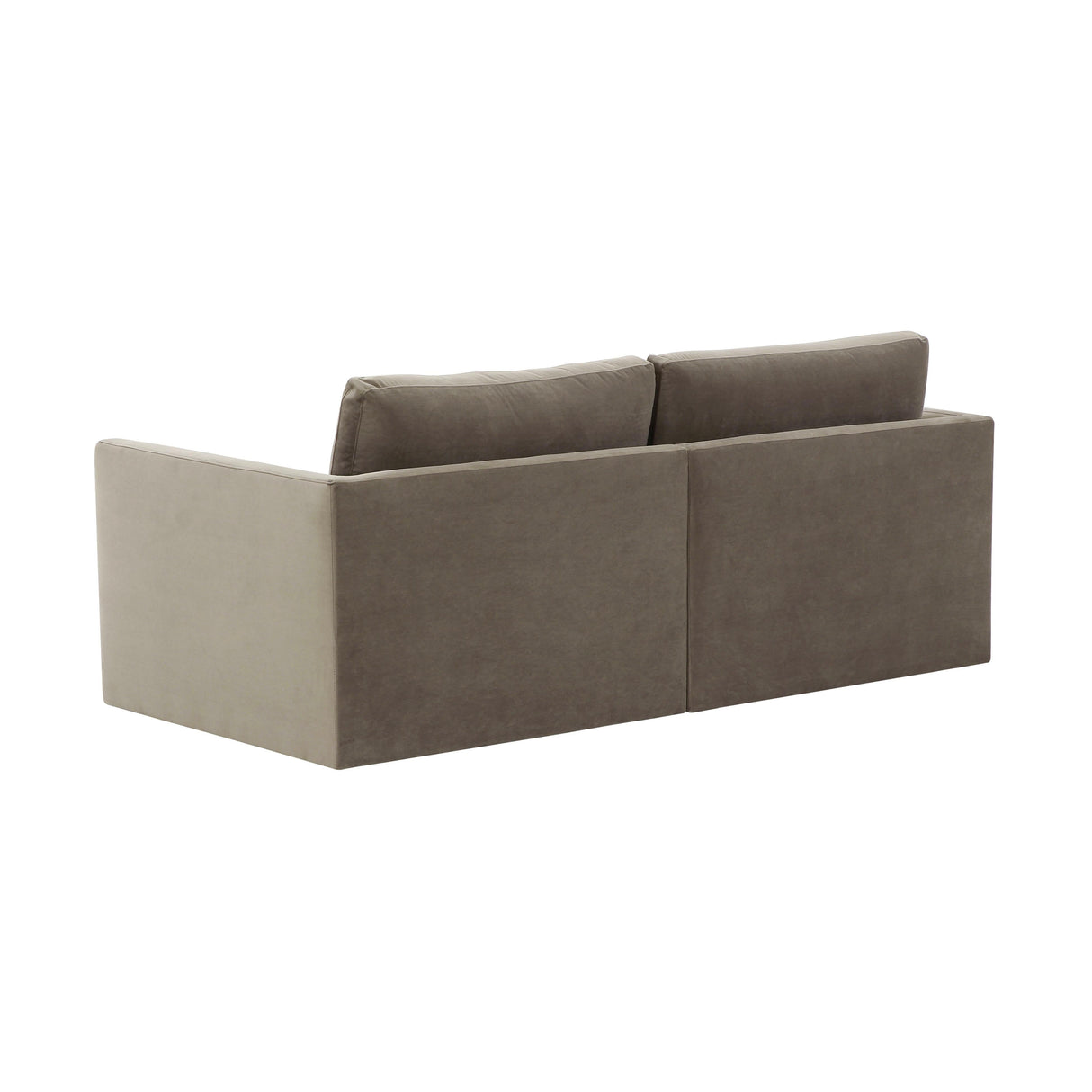 Willow 74" Velvet Modular Loveseat