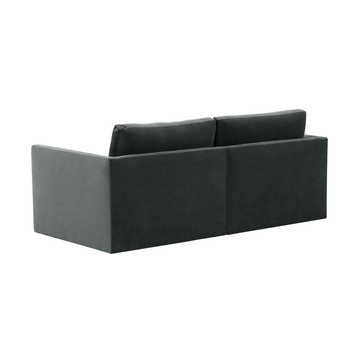 Willow 74" Velvet Modular Loveseat