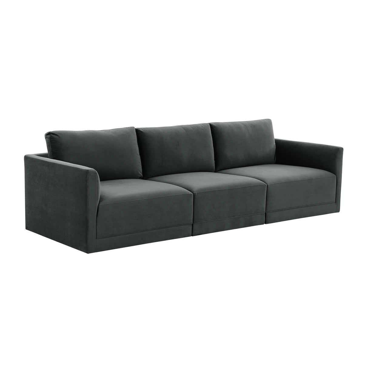 Willow 105" Velvet Modular Sofa