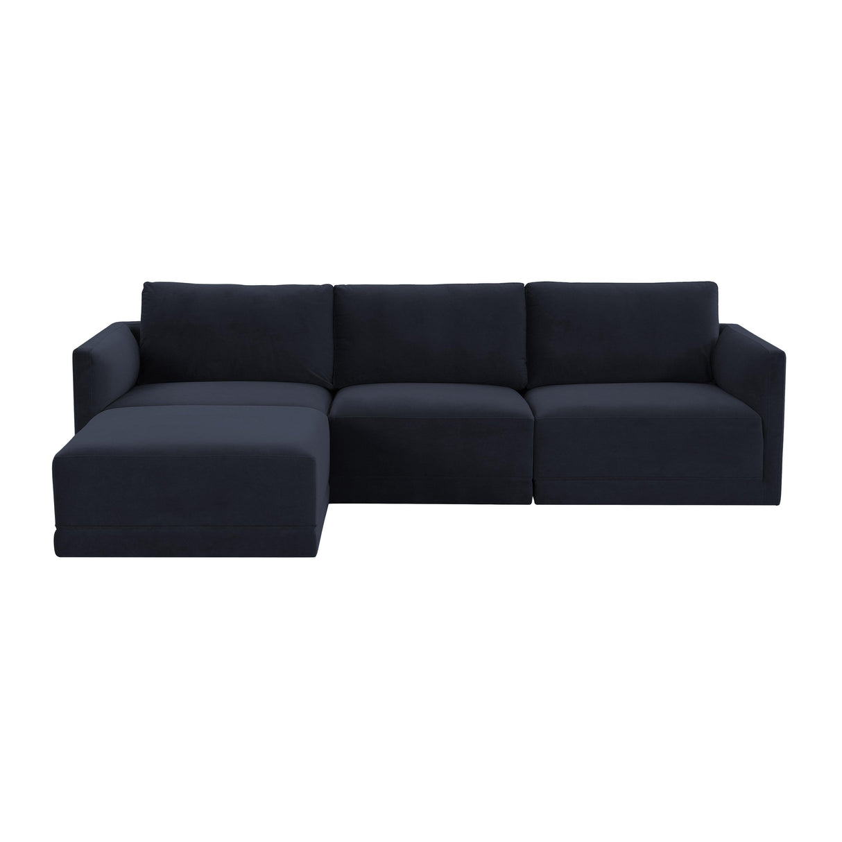 Willow 4-Piece Velvet Modular Sectional