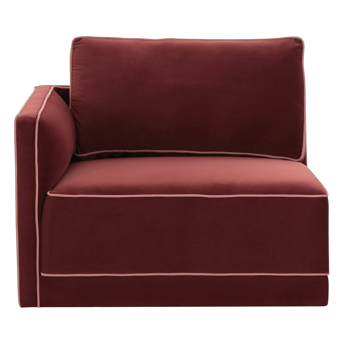 Willow Performance Velvet Modular LAF Corner Chair - View 19