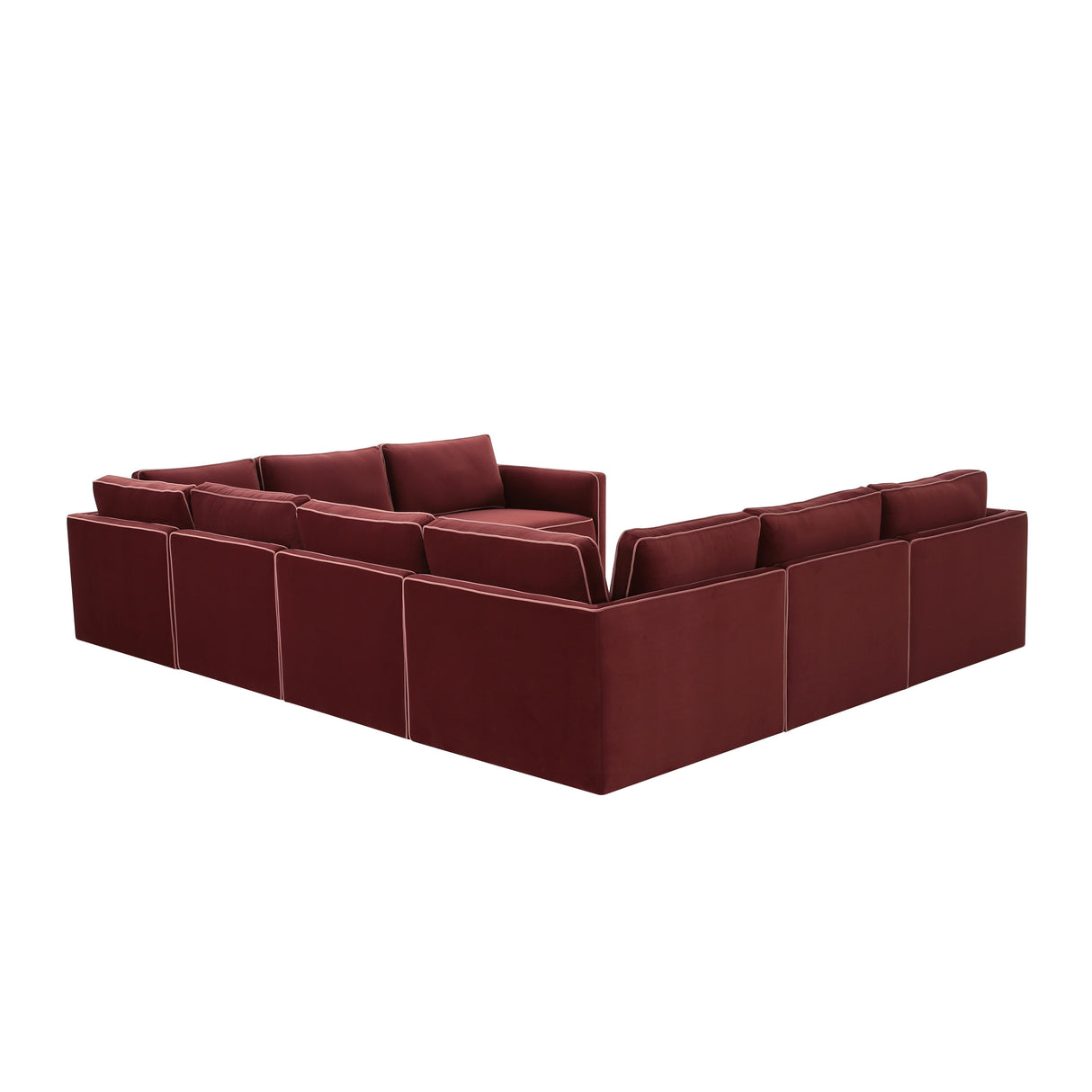 Willow 8-Piece Velvet Modular Large U Sectional