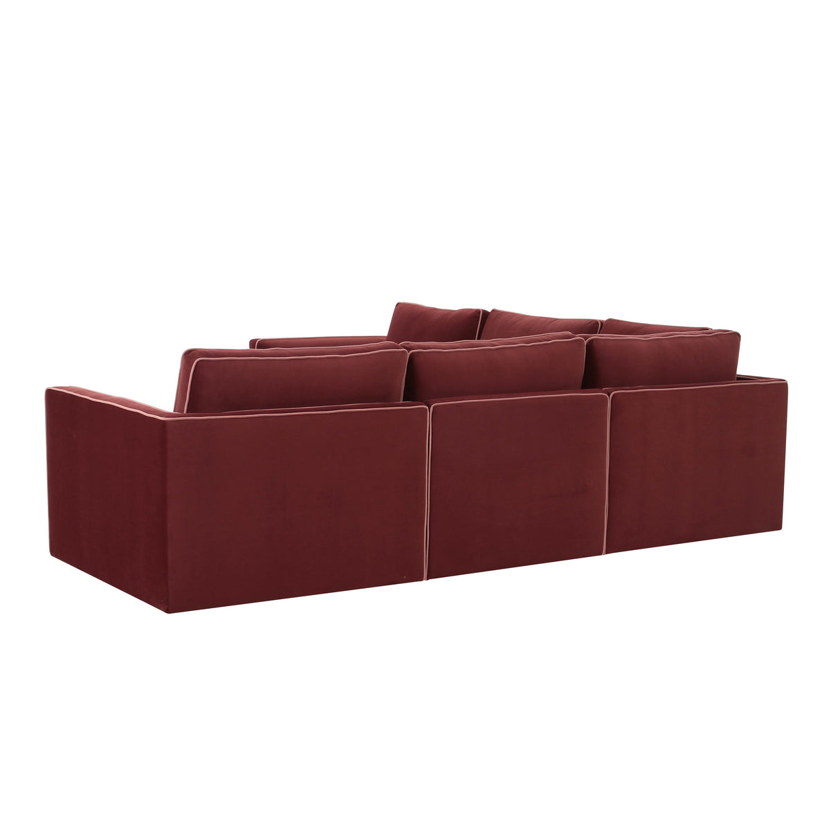 Willow 5-Piece Velvet Modular L Sectional