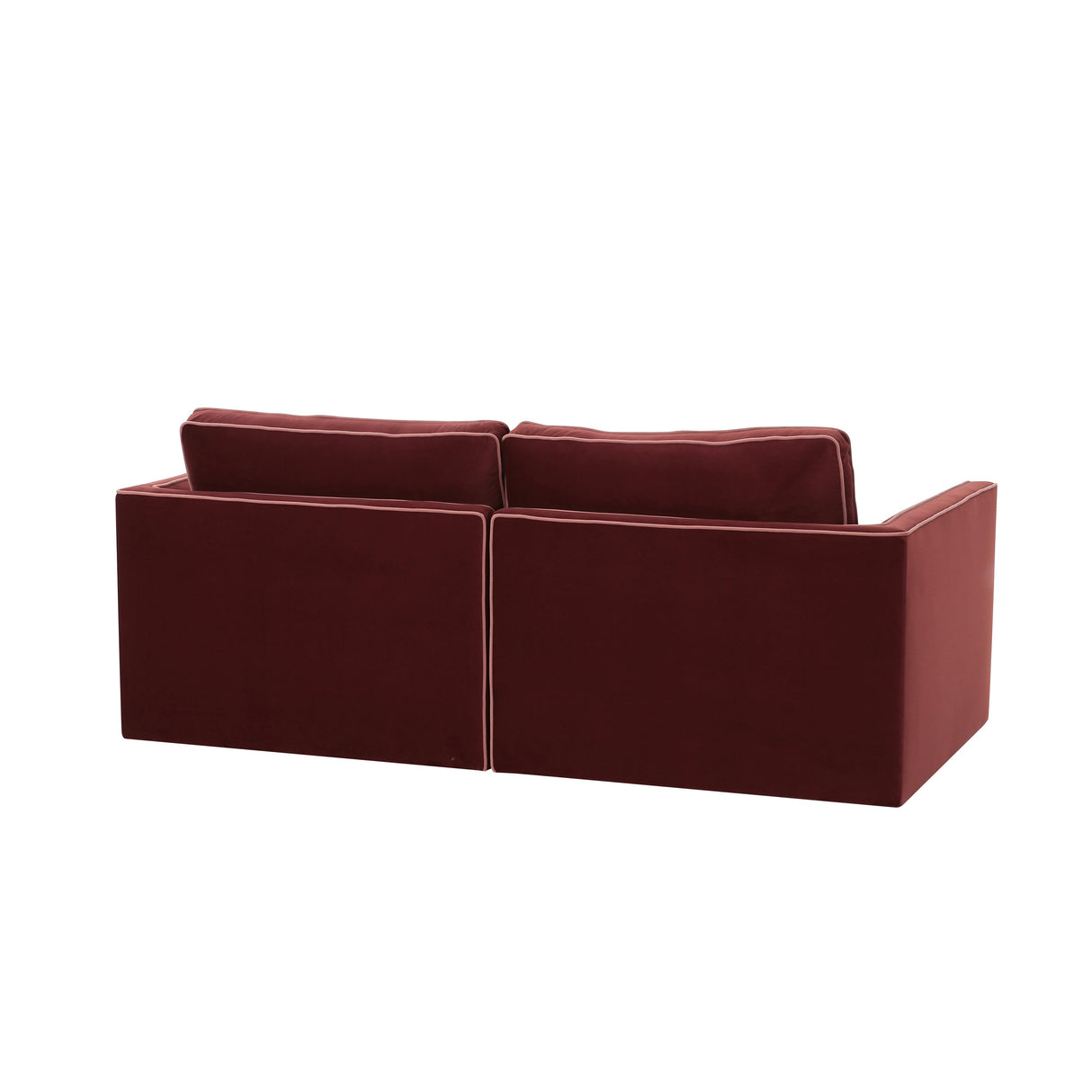 Willow 74" Velvet Modular Loveseat