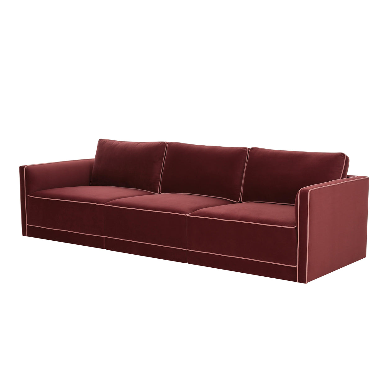 Willow 105" Velvet Modular Sofa