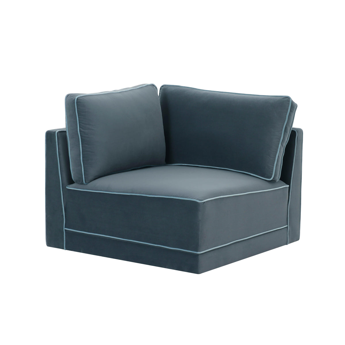 Willow Performance Velvet Modular Corner Chair - View 26
