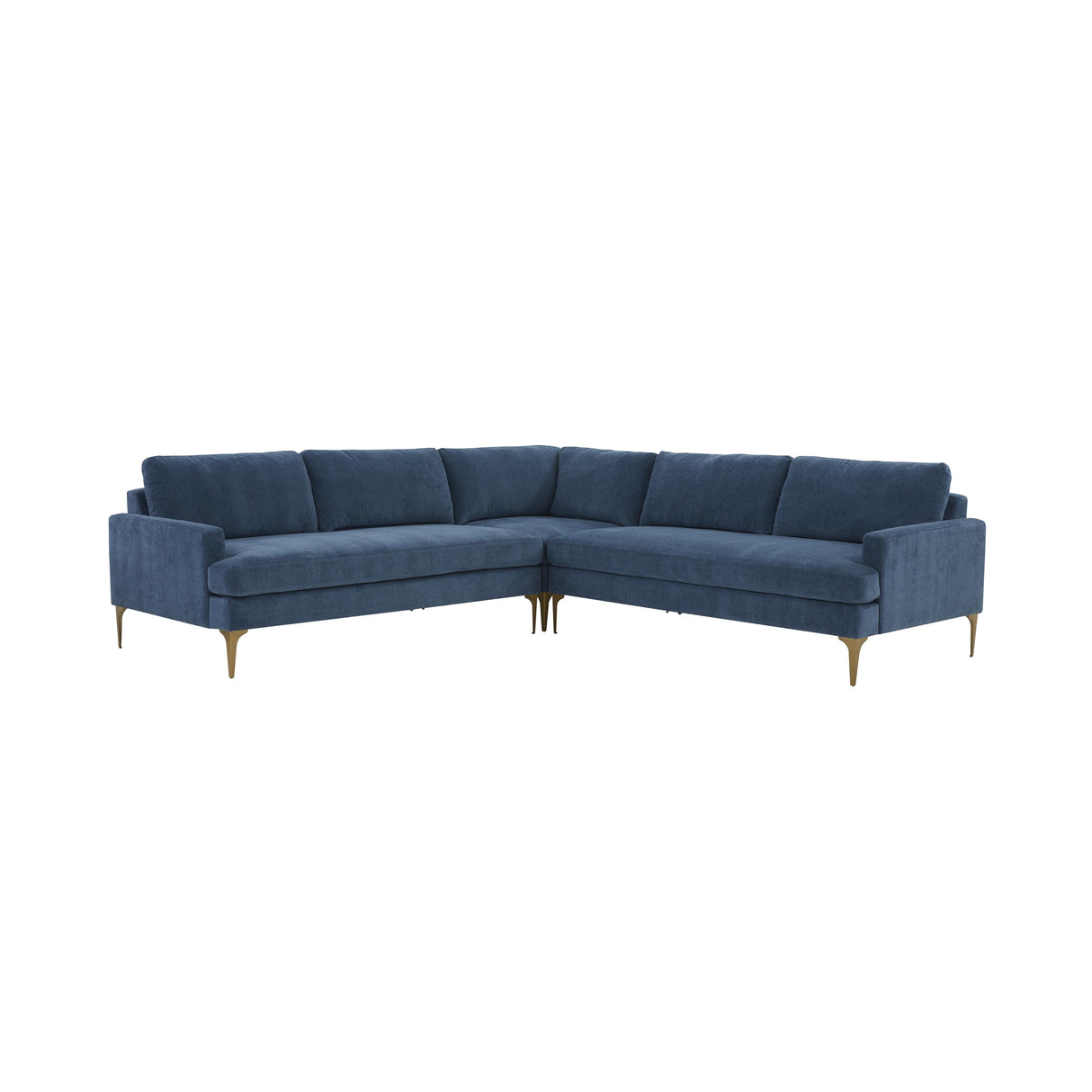 Serena 3-Piece Velvet L-Sectional