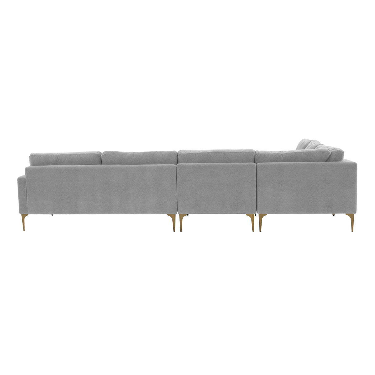 Serena 4-Piece Velvet Large L-Sectional