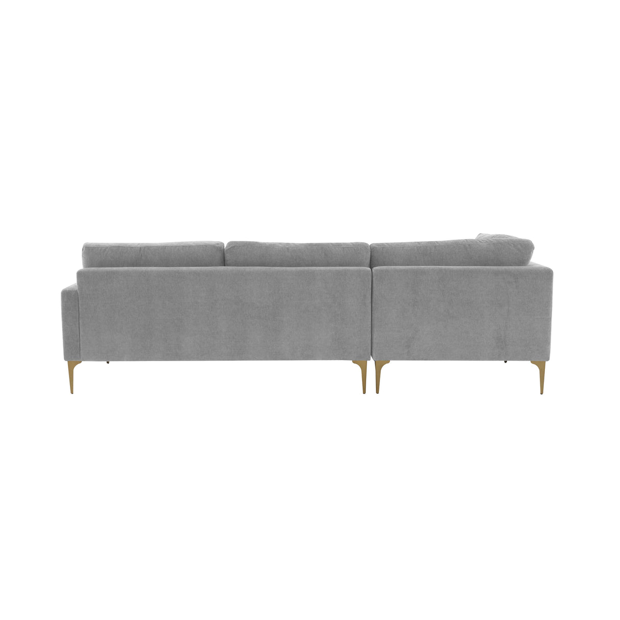 Serena 3-Piece Velvet Chaise Sectional