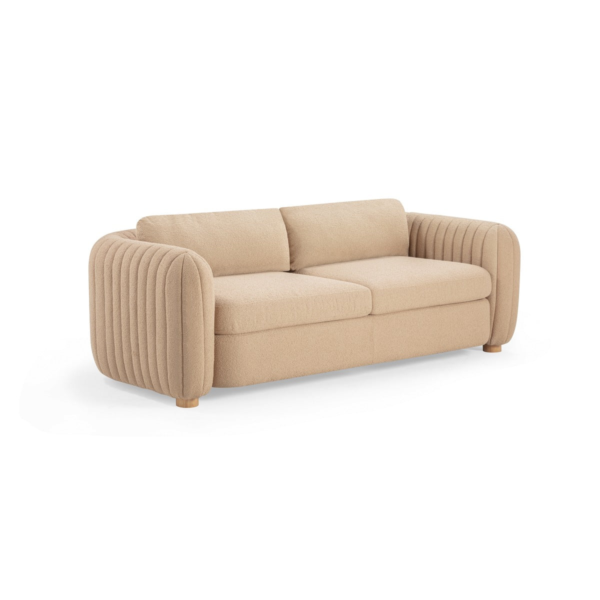 Porto 90" Honey Boucle Sofa