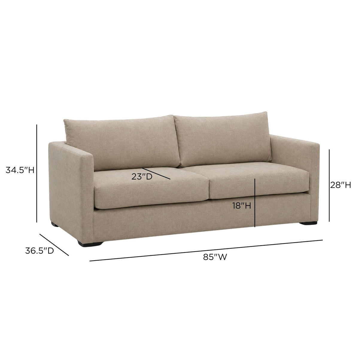 Portsmouth 85 Inch Sofa beige colorway highlighting warm neutral interior styling