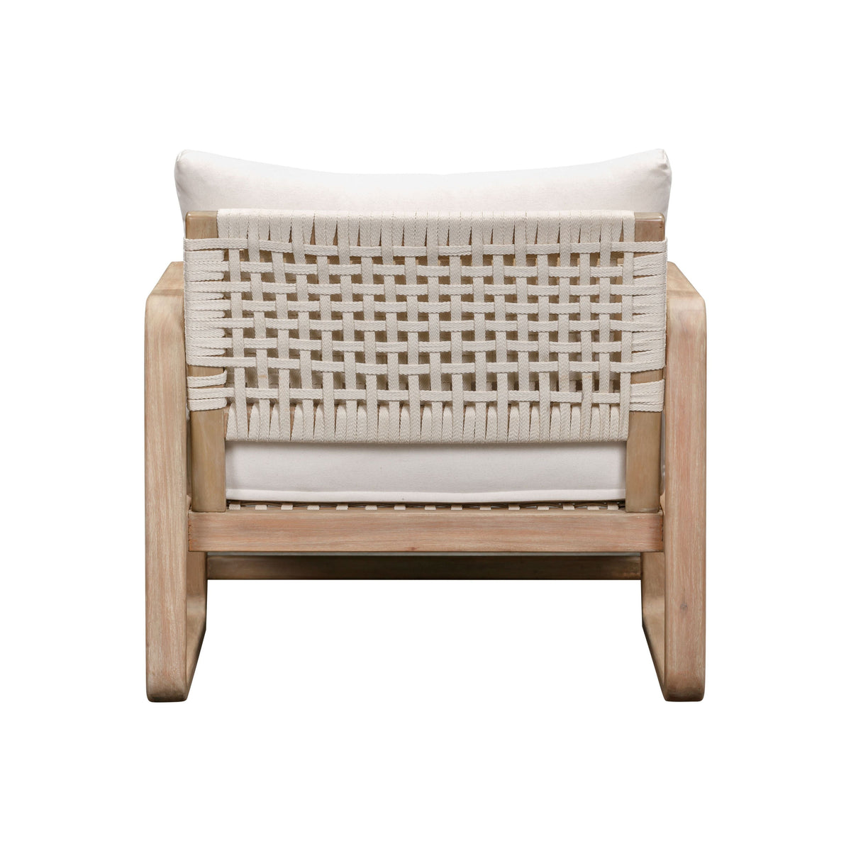 Palata Cream Performance Fabric Outdoor Accent Chair - View 7