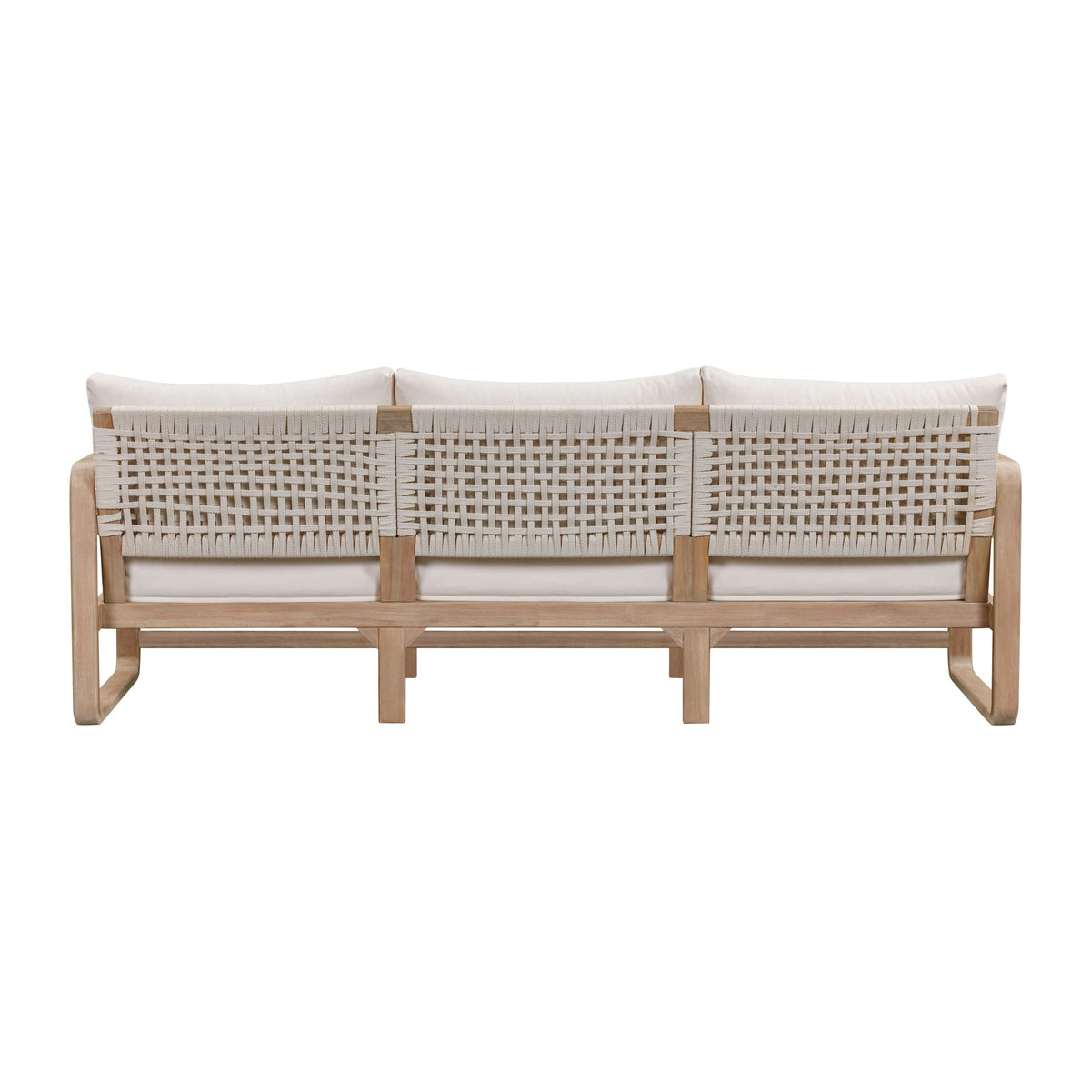 Palata 84" Cream Performance Fabric Outdoor Sofa - View 6