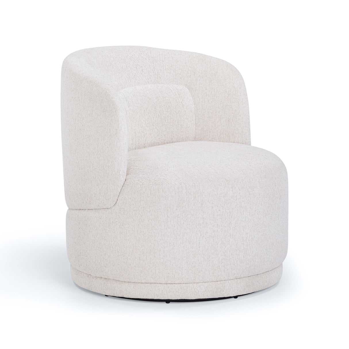 Massa Textured Fabric Swivel Accent Chair