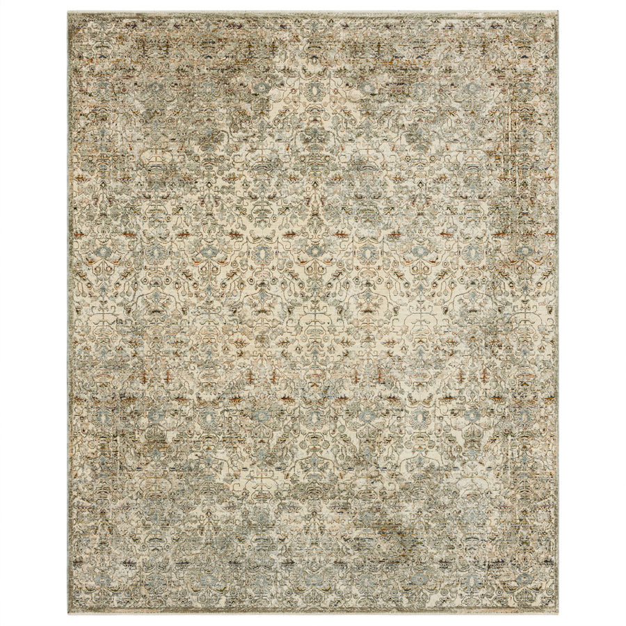 Karastan Divina Sanctum Cream Area Rug - Machine Woven Polyester, Made in Turkey