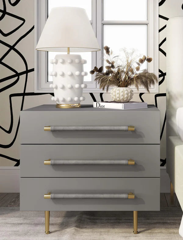 Trident Black Nightstand