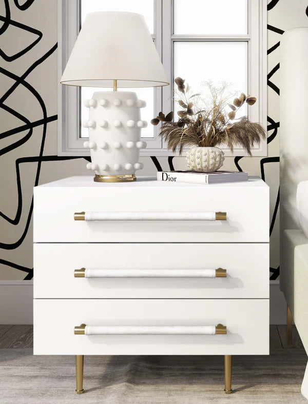 Trident Black Nightstand