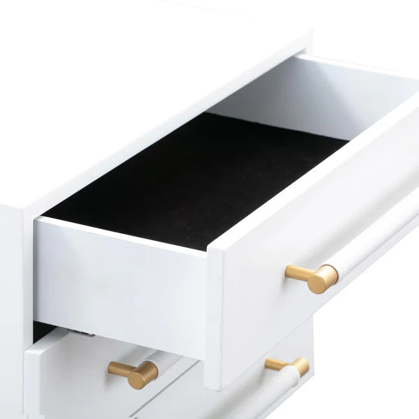 Trident Black Nightstand