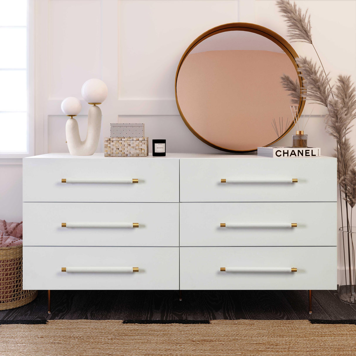 Trident 62" 6-Drawer Dresser