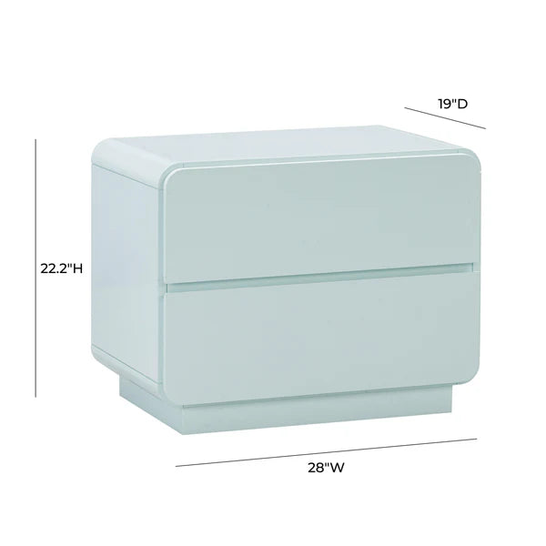 Sagura Cream Nightstand